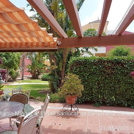 דירות Sanlúcar de Barrameda Bajo Con Terraza Piscina Y Jardin מראה חיצוני תמונה